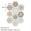 Hexagon Peel-and-Stick Wall & Floor Tiles