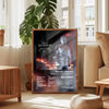 Canvas art print featuring a portrait of Michael Jackson with a dark, dramatic background.