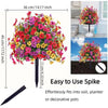 A vibrant arrangement of pink, purple, and yellow flowers in a spike for gardening or decoration.