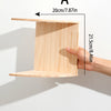 Corner Floating Wooden Wall Shelves for Home Decor