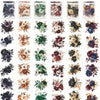 A collection of floral PET sticker rolls featuring various dried and preserved flowers in muted tones.