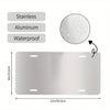 A rectangular aluminum wall sign with mounting holes, suitable for waterproof and stainless applications.