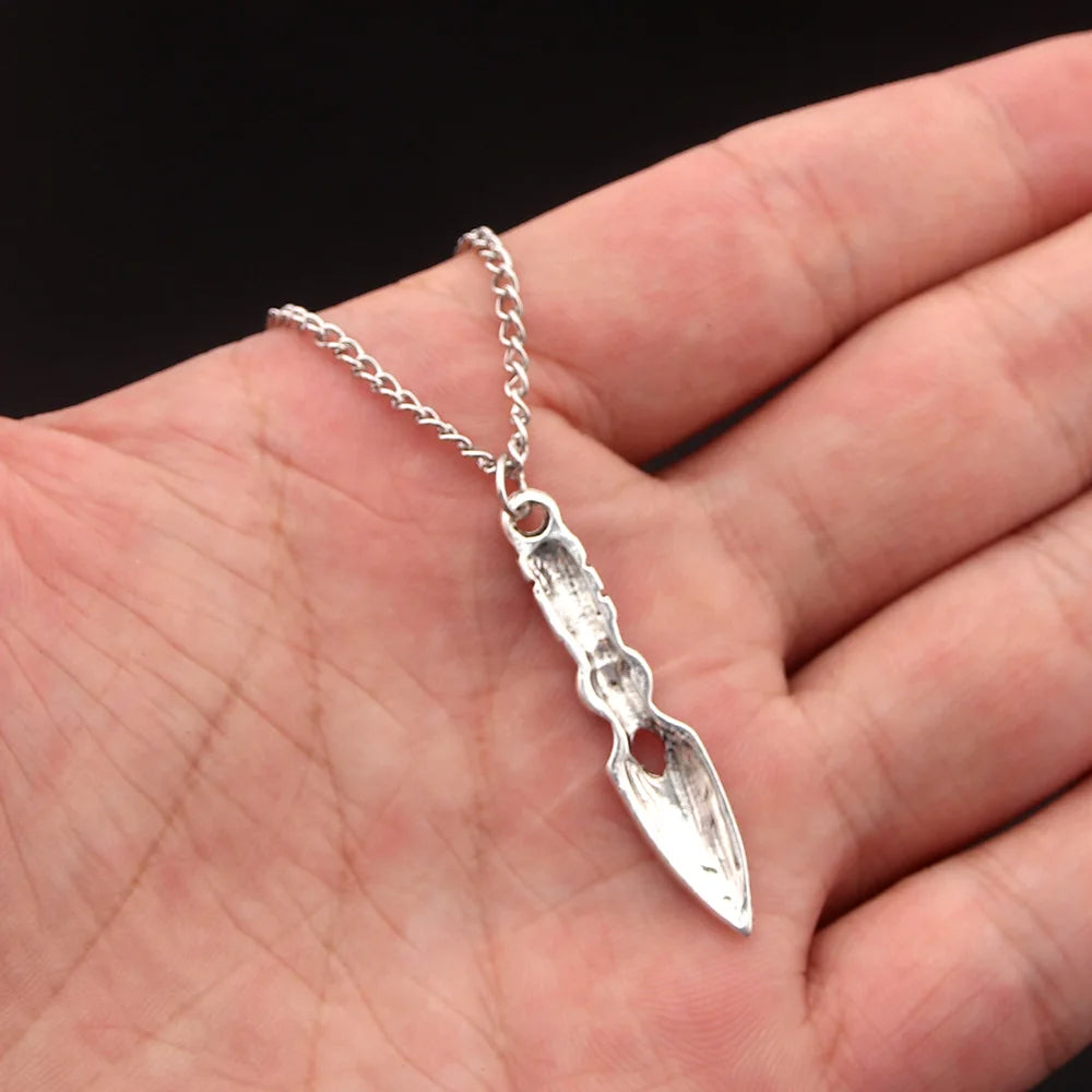 Jett Inspired Blade Storm Crystal Pendant Necklace