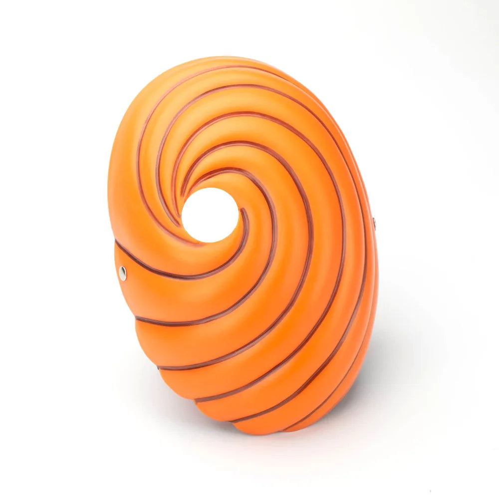 Orange spiral ninja mask for cosplay and Halloween