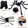 A black spider model showing its body, legs, and eyes, demonstrating space saving and flexibility.