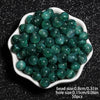 8mm Multicolor Glitter Resin Beads - 50 Pack for Jewelry Making