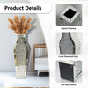 Crushed Diamond Mirrored Floor Vase