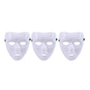 A pair of white performance mask for dance, cosplay, and Halloween