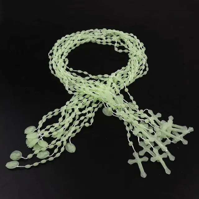 Assorted Plastic Rosary Necklaces (Set of 12)