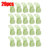 A set of 30 light green space-saving hanger connector hooks for organizing items.