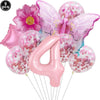 Butterfly Party Supplies Disposable Tableware Set for Birthday & Baby Shower