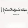 Dekoratives Wanddekal mit der Aufschrift Dios Bendiga Este Hogar