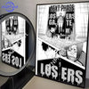 A canvas print featuring characters and text from the Blue Lock anime, including a large title and character portraits.