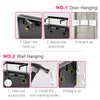 3-Way LED Makeup and Haircut Mirror with 360° Rotation and Door Hook