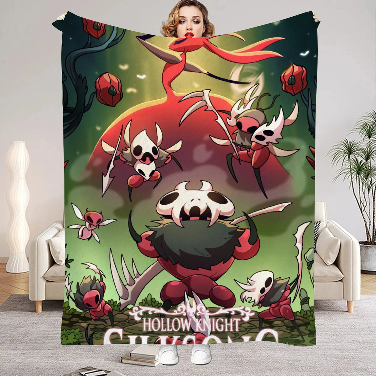 Hollow Knight Flannel Throw Blanket