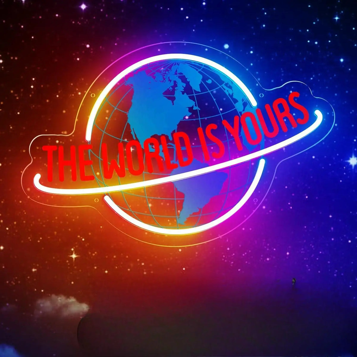 The World Is Yours LED Neon Sign for Wall Decor