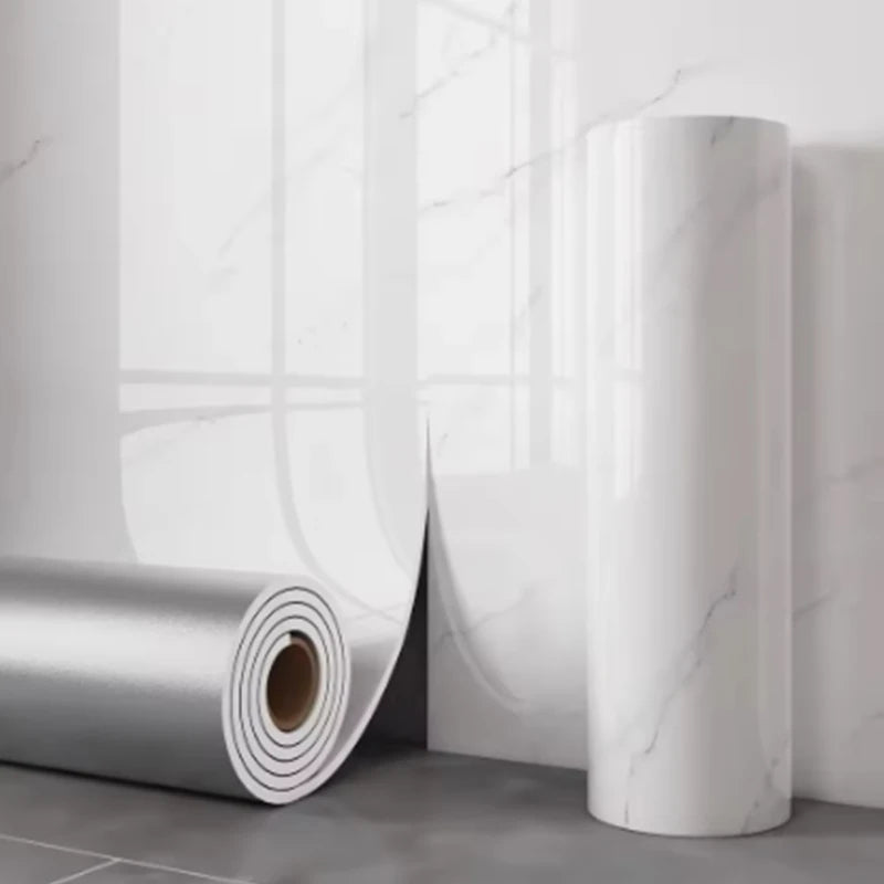 Marble-Pattern Self-Adhesive Peel and Stick Wallpaper