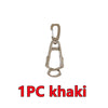 One piece khaki durable glove clip holder with a loop design