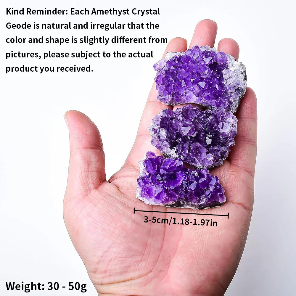 Natural Amethyst Geode Cluster for Healing and Meditation