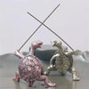Vintage Bronze Turtle Incense Stick Holder