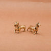Brass Dachshund Figurine – Mini Tabletop Dog Statue