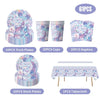 Purple Mermaid Birthday Party Supplies Kit for Girls