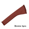 Brown stretchy hair net cap with drawstring sleeve for dreadlocks