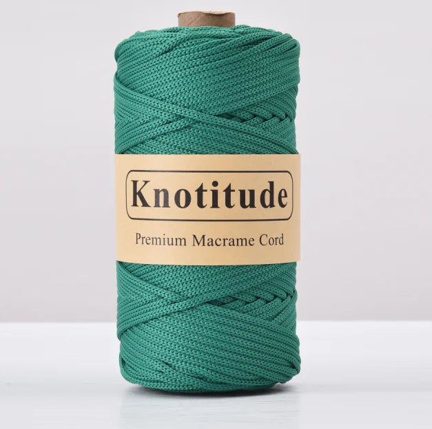 4mm Polyester Macrame Cord - 300g Spool for Knitting & DIY Crafts