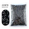 Bag of black mineral ash resin rhinestones for crafting