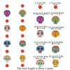 Day of the Dead Skull Garland Hanging Decorations