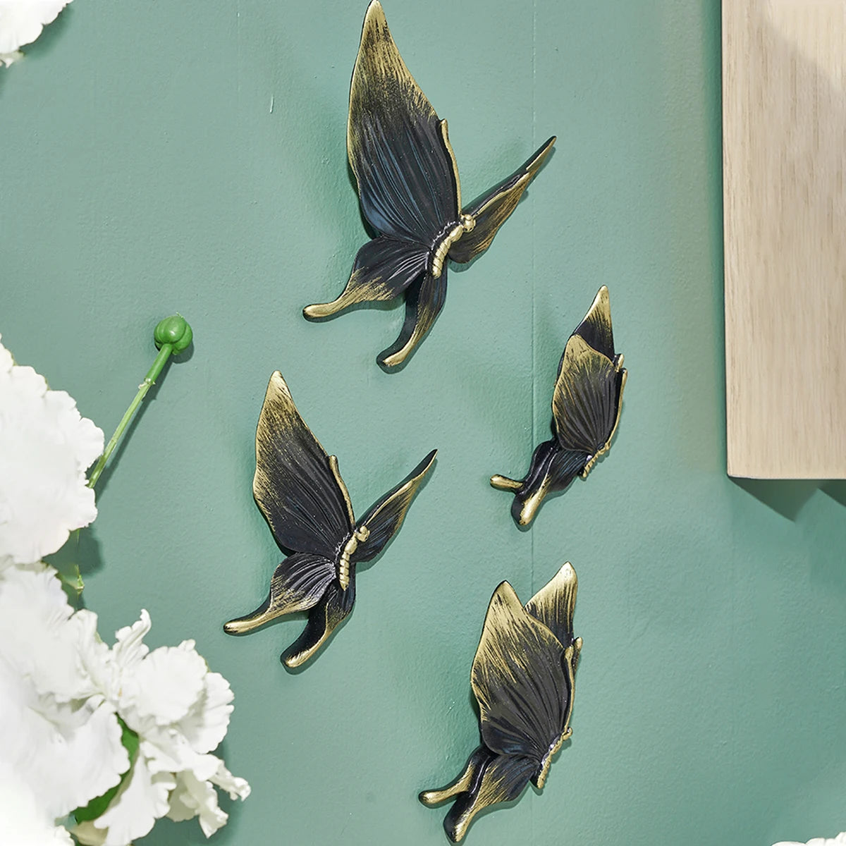 Handcrafted Resin Butterfly Wall Decor Set