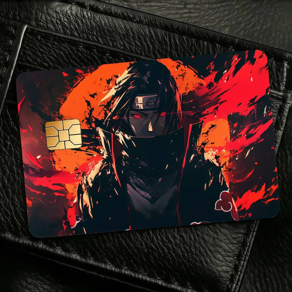 Anime Itachi Uchiha Card Skin Stickers (Set of 4)