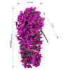 A long, dense garland of artificial magenta bougainvillea flowers used for home and wedding decor.