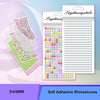 A display of colorful self-adhesive rhinestones in various shades and sizes.