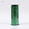 A roll of green glitter curling ribbon used for gift wrapping and party decor.