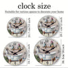 Modern Wooden Bathtub Wall Clock for Home Decor