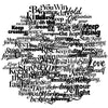 A black line drawing of various inspirational words and phrases such as You Win Be Matterday Hold Keep Your Beauty Trust Stay