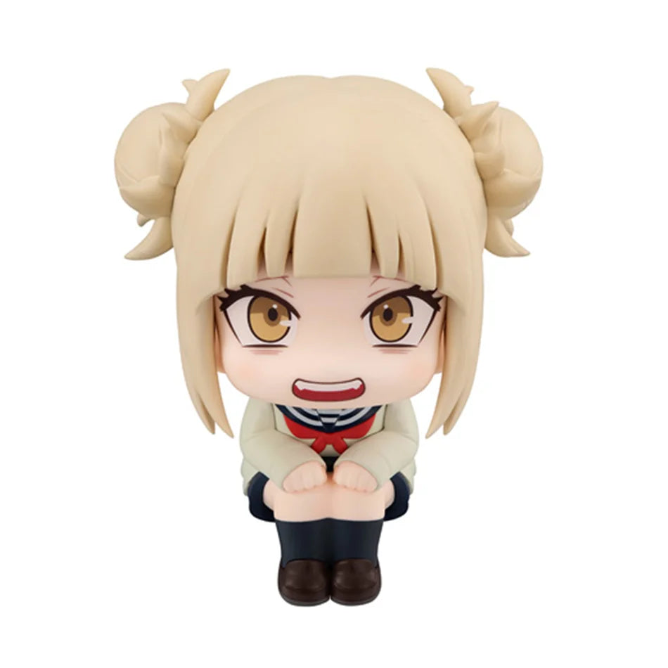 Chibi collectible figure of a blonde anime character with large eyes and short hair.