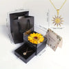 Sunflower Pendant Necklace with Gift Box