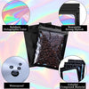 Holographic ziplock bags for jewelry and small item storage featuring waterproof and colorful compound material