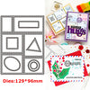 A set of floral love words stencils and stamps for DIY scrapbooking featuring various decorative elements.