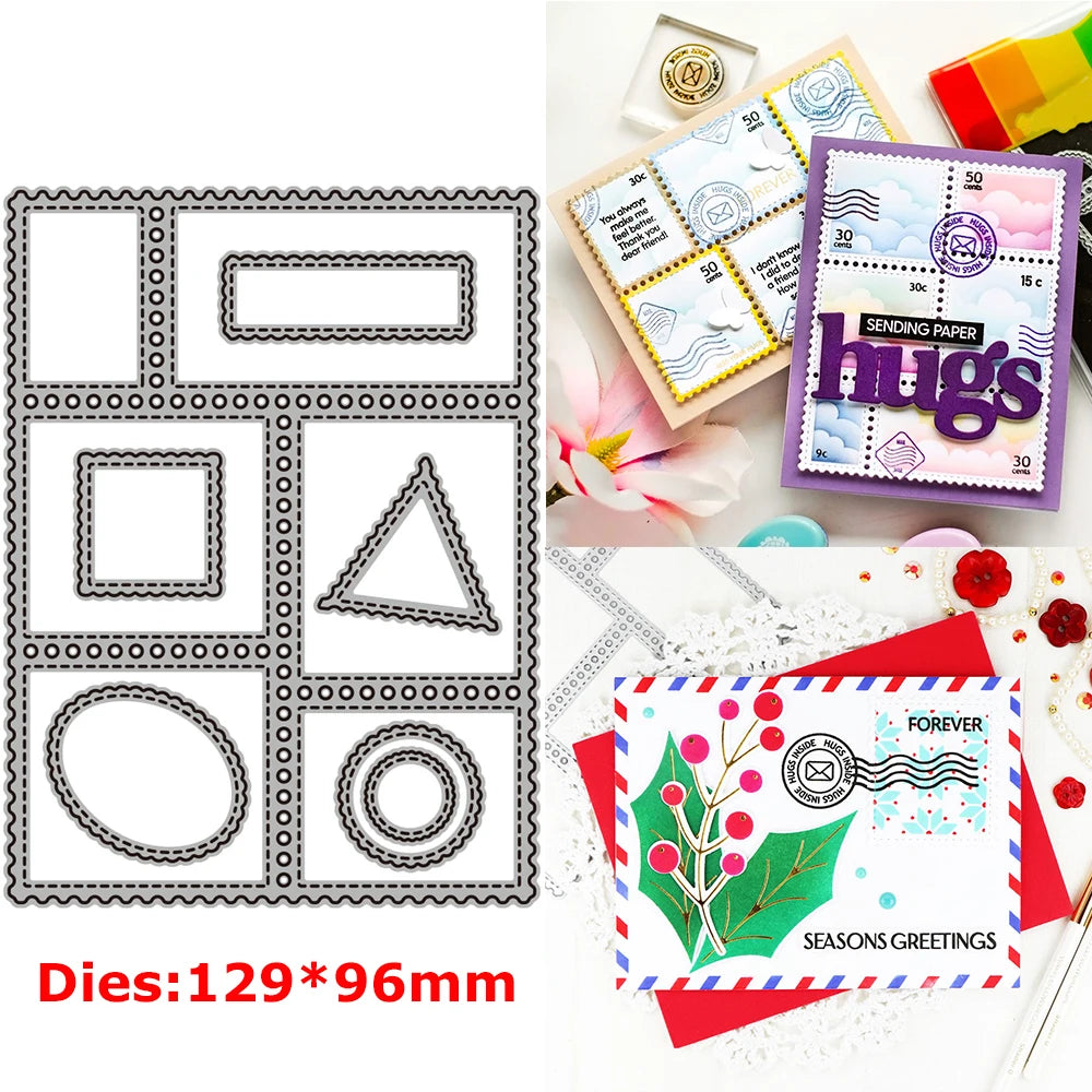 A set of floral love words stencils and stamps for DIY scrapbooking featuring various decorative elements.
