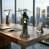 Grim Reaper Resin Statue for Dark Home Decor