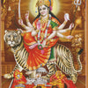 Durga Goddess Vintage Canvas Wall Art – Hindu Deity Print for Living Room & Home Decor