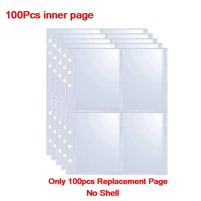 100 pieces inner replacement page for a Reusable A5 Kpop photocard album binder