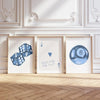Set of 3 Abstract Pool Ball Dice Canvas Prints