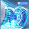 A graphic showing a 3.0 New Cooling Technology with a Turbocharging Compressor and powerful airflow details.