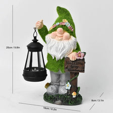 Solar-Powered Gnome Statue Light for Garden & Patio