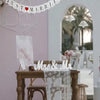 Wooden Mr & Mrs decorative letters for weddings and home displayed on a wooden table.