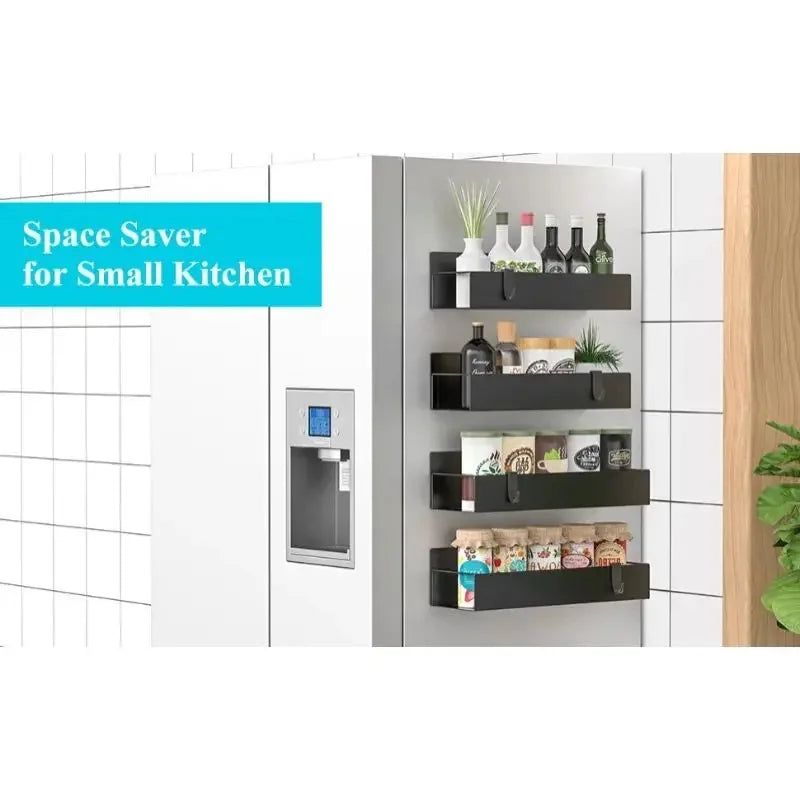 Magnetic Refrigerator Spice Rack with Strong Hold